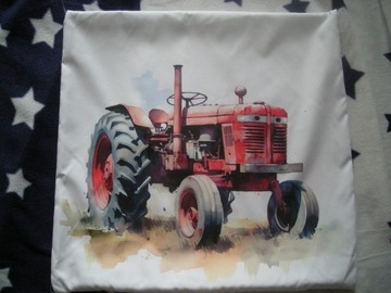 Traktor poszewka powłoczka na poduszkę 