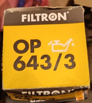 Filtron OP 643/3 Filtr oleju Renault Scenic ll 