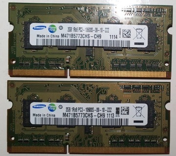RAM SODIMM Samsung 2 x 2 GB DDR3 1333 MHz