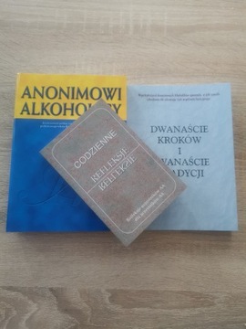 Anonimowi Alkoholicy "Wielka księżki" i 2 ksiażki 