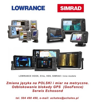 LOWRANCE HDS CARBON- zmiana na język polski GPS