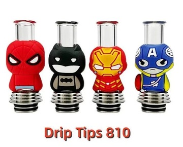 810 Cartoon Drip Tip Marvel DC spiderman batman 