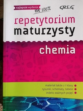 Repetytorium maturzysty Chemia. Wydawnictwo Greg 