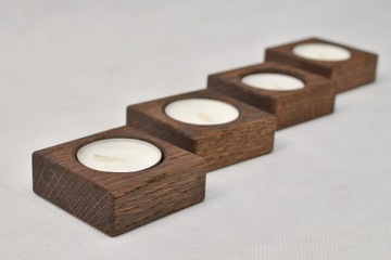 ŚWIECZNIK KOSTKI na podgrzewacze TEALIGHT - zestaw