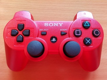 Czerwony Pad PS3 Oryginalny Kontroler DualShock 3 