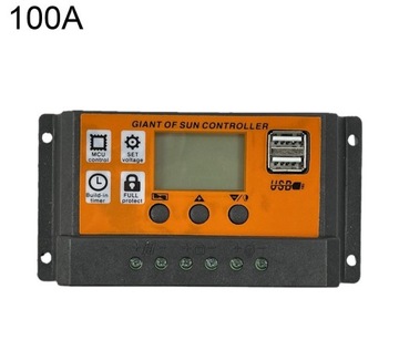 Regulator ładowania słonecznego 12-24V MPPT 100A