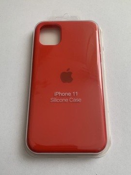 Plecki Apple silicone Case IPhone 11 czerwony etui