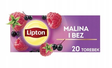 Herbata Lipton Malina Bez 32g 20szt tanio