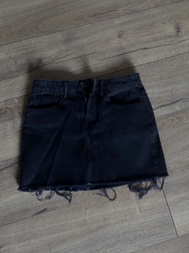 ZARA czarna spódnica jeansowa