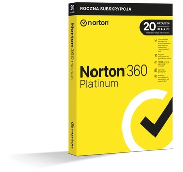 Norton 360 Platinum 20 stanowisk 1 rok /bez karty