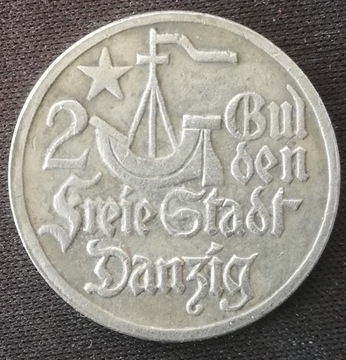 2 gulden 1923 - Wolne Miasto Gdańsk - kopia
