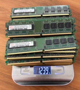Pamięć RAM 80 szt. odzysk złota DDR2