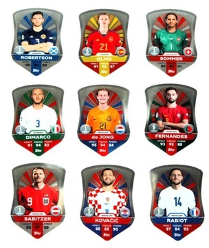 Topps EURO 2024 Pro Elite Shield komplet kart