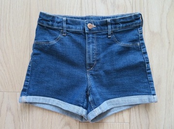H&M_krótkie spodenki jeans regulacja_146
