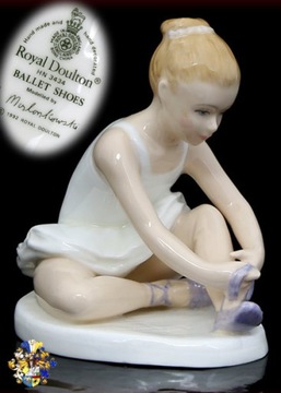 Royal Doulton Baletki figurka sygnowana 10 cm