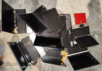 Zestaw Laptopów MSI EliteBook i inne elektro złom graty 