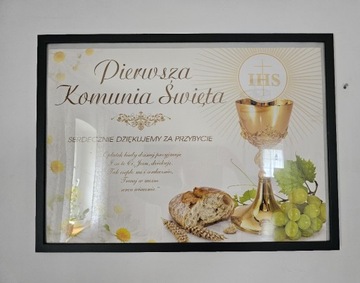 Plakat komunijny powitalny 