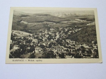 KARPACZ WIDOK OGÓLNY 1948 POCZTÓWKA