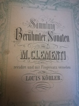 Zbiór słynnych sonat M. Clementiego C. F. Peters