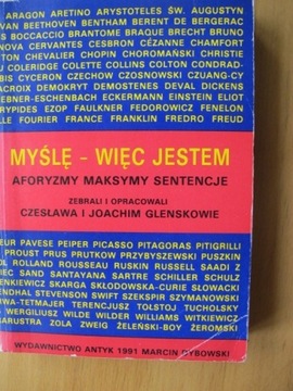 Myślę więc jestem Aforyzmy maksymy sentencje