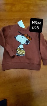 H&M bluza Snoopy chłopiec r. 2- 3 l. 98