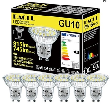 Żarówki led 6W 6 szt