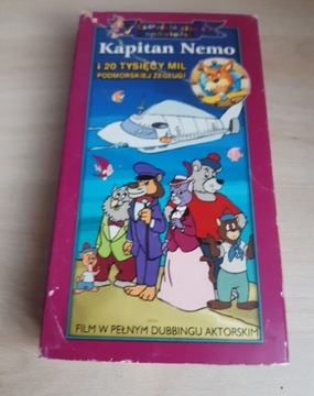 Kapitan Nemo okładka nosi ślady przechowywania kaseta VHS 