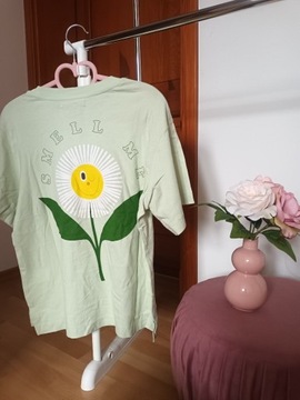 Koszulka damska zielona t-shirt damski sinsay S 36