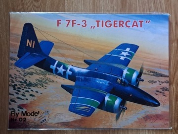 FLY MODEL 2 model kartonowy samolot F7F-3 TIGERCAT