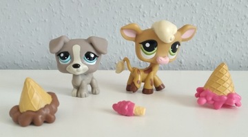 Littlest Pet Shop Jack Russell pies i Krowa