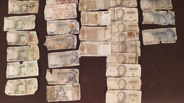 Stare Banknoty prl różne rodzaje