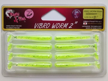 Crazy Fish Vibro Worm 2" pływający robak