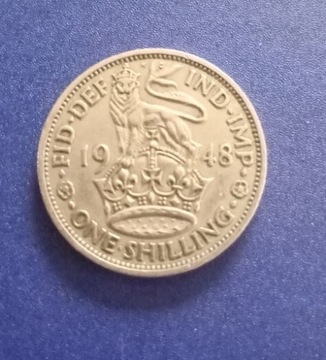 One Shilling 1948r Wielką Brytania