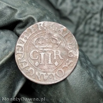 2 pensy 1663, Karol II, Szkocja