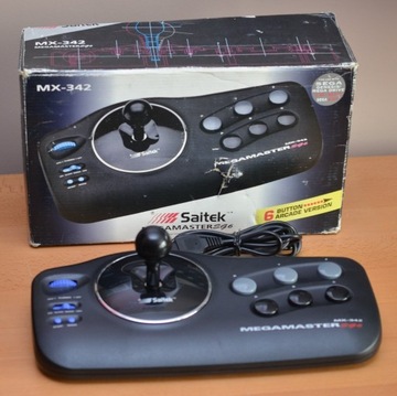 SAITEK MX-342 ARCADE STICK SEGA MEGA DRIVE UNIKAT