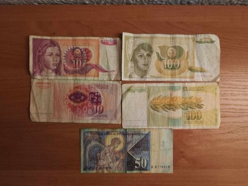 Banknoty Jugosławia i Północna Macedonia