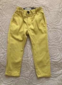 Holly&White Lindex 92cm 1.5-2lat spodnie żółte uni