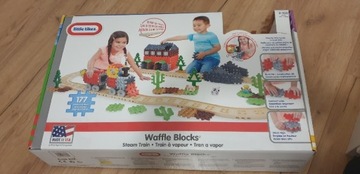 Little Tikes Klocki Waffle Blocks Pociąg parowy