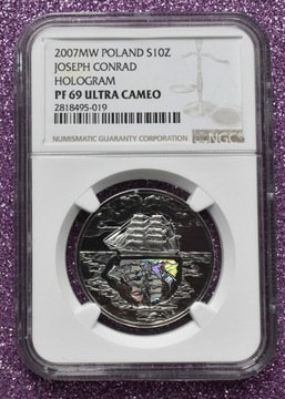 10 ZŁ KORZENIOWSKI 2007 PF 69 ULTRA CAMEO