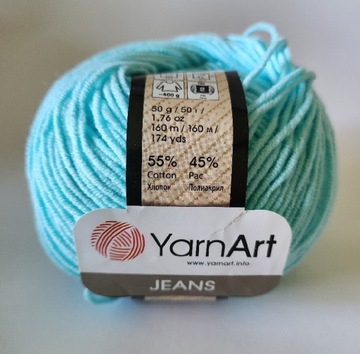 Yarn Art Jeans lazurowy pastelowy 76