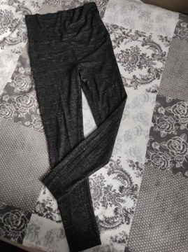 H&M ciepłe legginsy ciążowe r. M