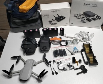 DJI Mavic Mini - 6 baterii, 2 kontrolery, torba, futerały, akcesoria!