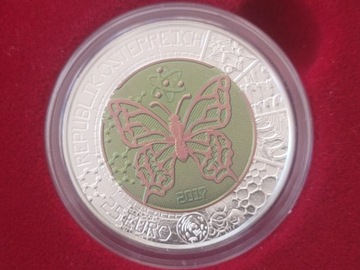 Moneta 25 euro Austria Niob - Mikrokosmos 2017