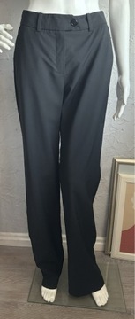 Christian Dior czarne długie luźne spodnie 36