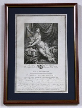 Lukrecja, Adrea del Sarto, miedzioryt 1786, erotyk