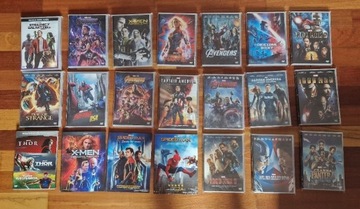 Kolekcja filmów DVD 23 filmy MARVEL, Star Wars