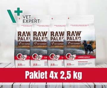 RAW PALEO Adult Large Beef /Pakiet 4x 2,5kg =10 kg