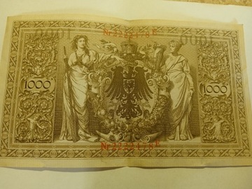 Banknot  1000 marek z 1910r