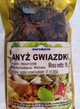 anyż gwiazdki 50 g eurodarm