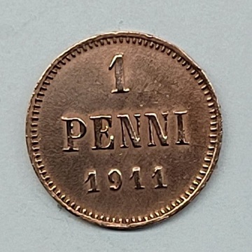 1911 Finlandia  1 pennia